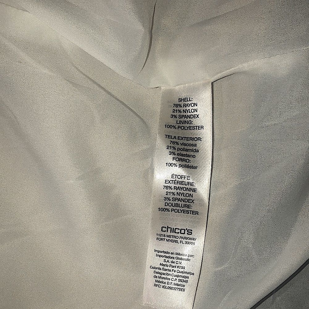 CHICO’S Striped Color Block Button Ponte Jacket🧥 - Picture 12 of 13